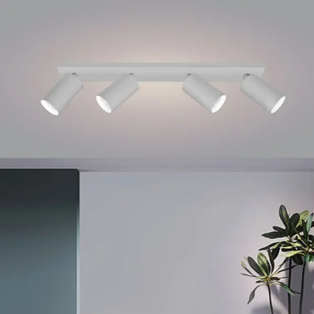 Φωτιστικό με 4 Σποτ - Ράγα Lux Λευκή -4XGU10 SP711-4L VIV004561