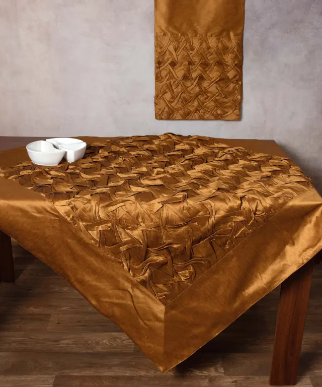τραπεζοκαρέ (140cm X 140cm) 1018 μπρονζέ - -