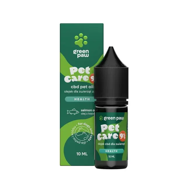 Green Paw Pet Care 9% Σταγόνες με Φυτοκανναβινοειδή & Έλαιο Σολομού Μονόχρωμο