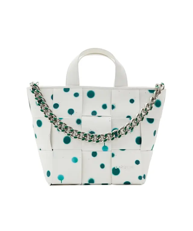 Desigual - Γυναικεία Τσάντα 'Ωμου New Splatter Valdivia 24SAXP60-1000 Λευκό