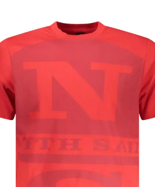 North Sails - Ανδρικό T-shirt Κοντομάνικο 996044-000-0230 Κόκκινο - 2XL 3