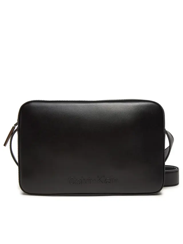 Calvin Klein Unisex Τσάντα Embossed Logo Camera Bag Μαύρη