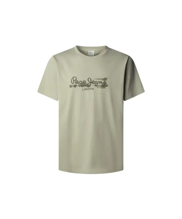 Pepe Jeans - Ανδρικό T-shirt Seasonal Logo Fantasy 3 PM5010292-701 Λαδί - 2XL