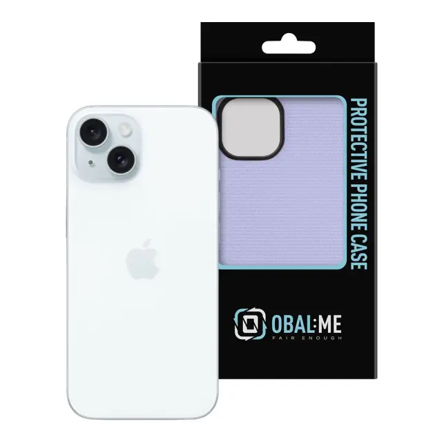 OBAL:ME NetShield Cover for Apple iPhone 15 Light Purple 3