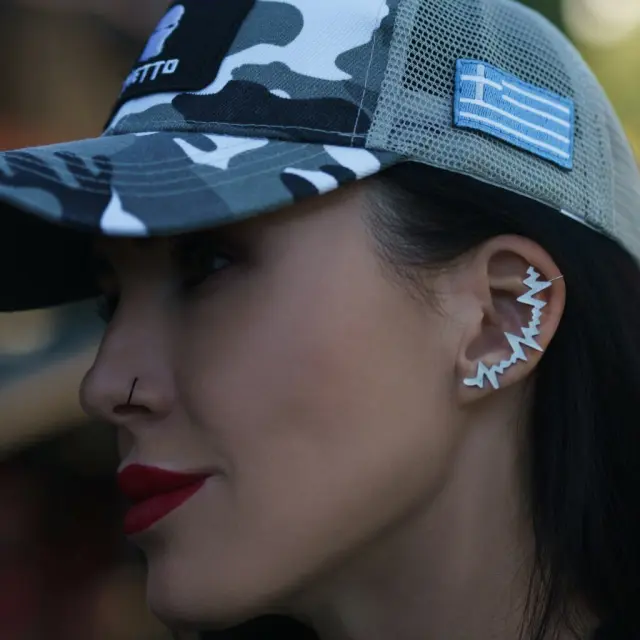 Ghetto Punk Kpop Set 3pcs Earrings Stainless Steel For Women 3