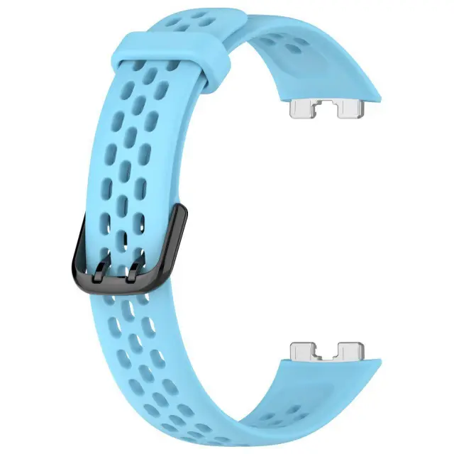 Ανταλλακτικό Λουράκι Σιλικόνης Breathable για Huawei Band 8 / 9 /10 - Sky Blue OEM 3