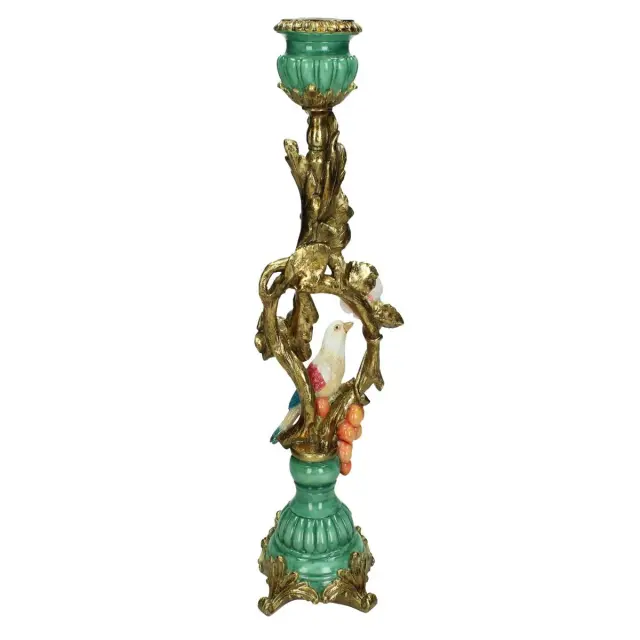 Κηροπήγιο Πολύχρωμο Polyresin 11x9.5x34.8cm 2