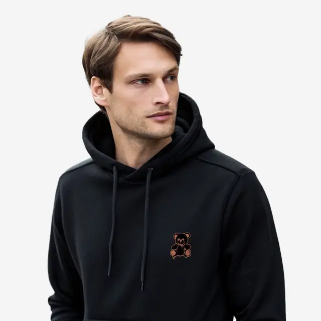 Φούτερ Noshame® Μαύρο με τύπωμα Brown Teddy - 512534 - XXL 2