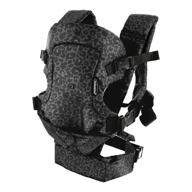 INFANTINO FLIP 4-IN-1 CONVERTIBLE CARRIER LEOPARD COL.BLACK