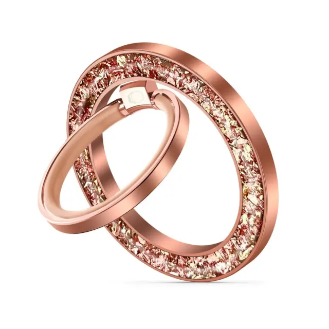 Tech-Protect®Glitter Magnetic MagSafe Ring Holder για το Κινητό-Rose Gold