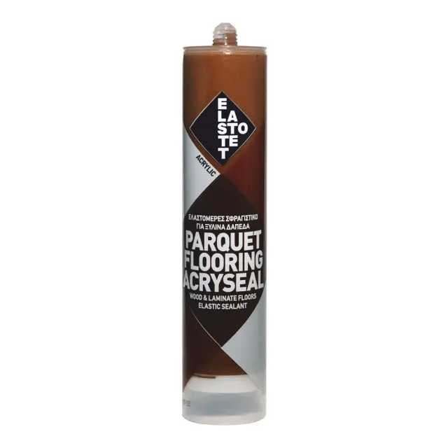ELASTOTET PARQUET FLOORING ACRYSEAL - ΕΛΑΣΤΟΜΕΡΕΣ ΣΦΡΑΓΙΣΤΙΚΟ ΓΙΑ ΞΥΛΙΝΑ ΔΑΠΕΔΑ 280ML - ΚΕΡΑΣΙΑ