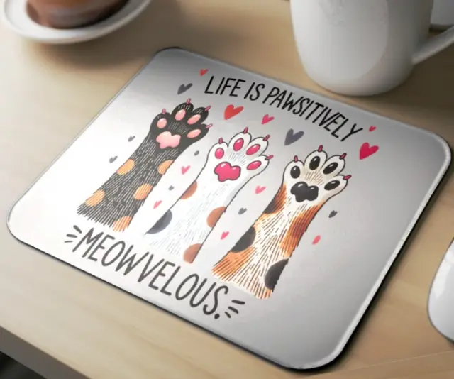 Mousepad cat A13 Διαστάσεις: 22cm(μήκος) x 18cm (ύψος) 2