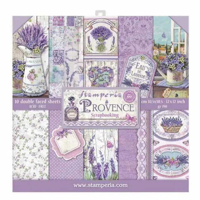 Σετ 10 Χαρτιά Scrapbooking Stamperia Διπλής Όψης - Provence - 30x30cm