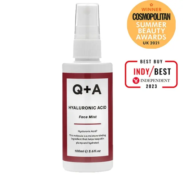 Q+A Hyaluronic Acid Face Mist Mist Προσώπου εμπλουτισμένο με Υαλουρονικό Οξύ και Πρεβιοτικά 100ml