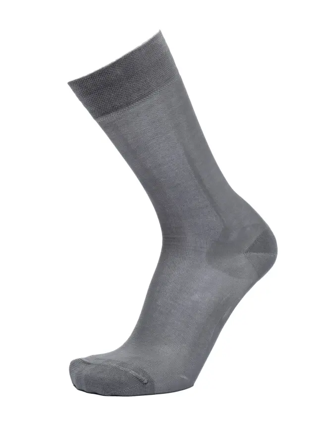 SC-M102-718 - Grey - SOCKS MEN ULISSE MERCERISED SOLID - O/S 41-46