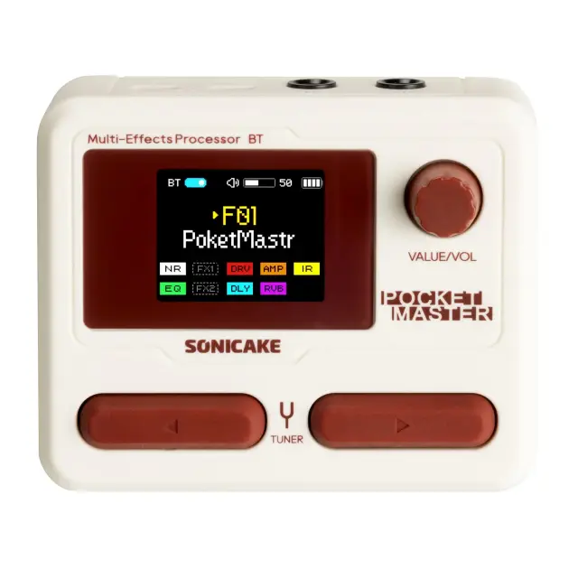 Sonicake Pocket Master Επεξεργαστής Εφέ Κιθάρας/ Μπάσου Άσπρο