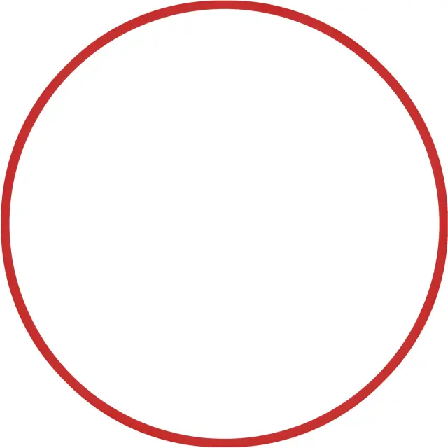 AMILA Χούλα-Χουπ HQ 60cm - Φ19mm - 230gr, Κόκκινο (98803)