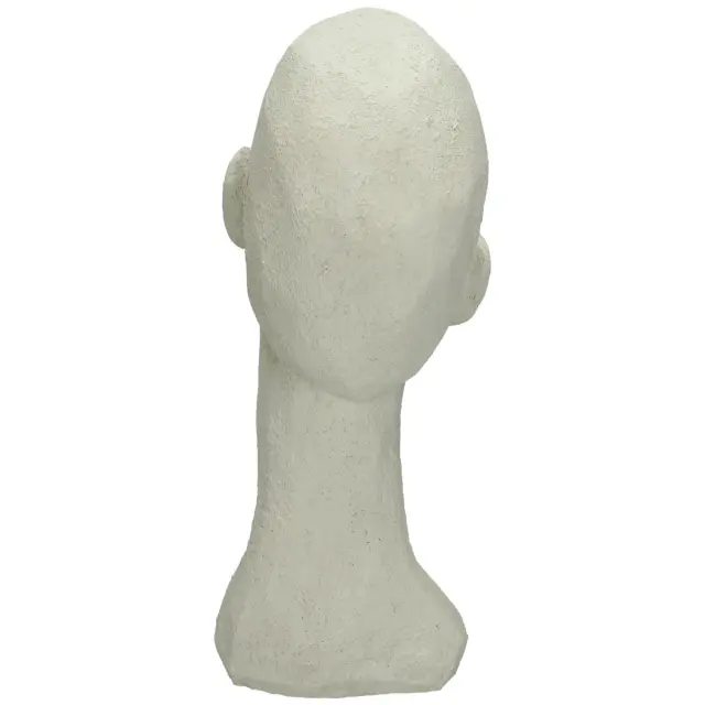 Διακοσμητικό Κεφάλι Λευκό Polyresin 17.5x15.5x28.4cm 3