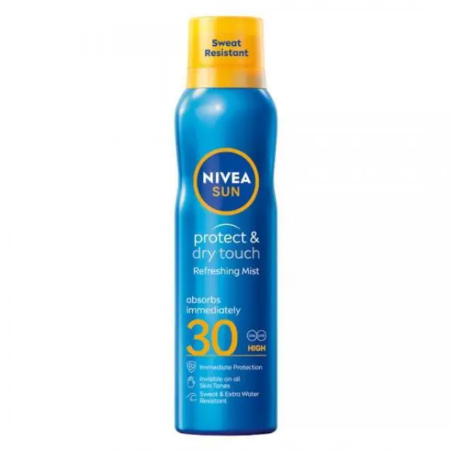 Nivea Protect & Dry Touch Αντηλιακό Mist Σώματος SPF30 200ml