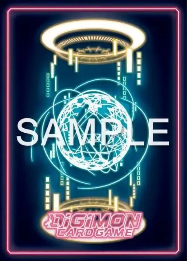 Digimon Card Game Official Sleeves - Digimon Neon Card Back Sleeves 2024 60ct