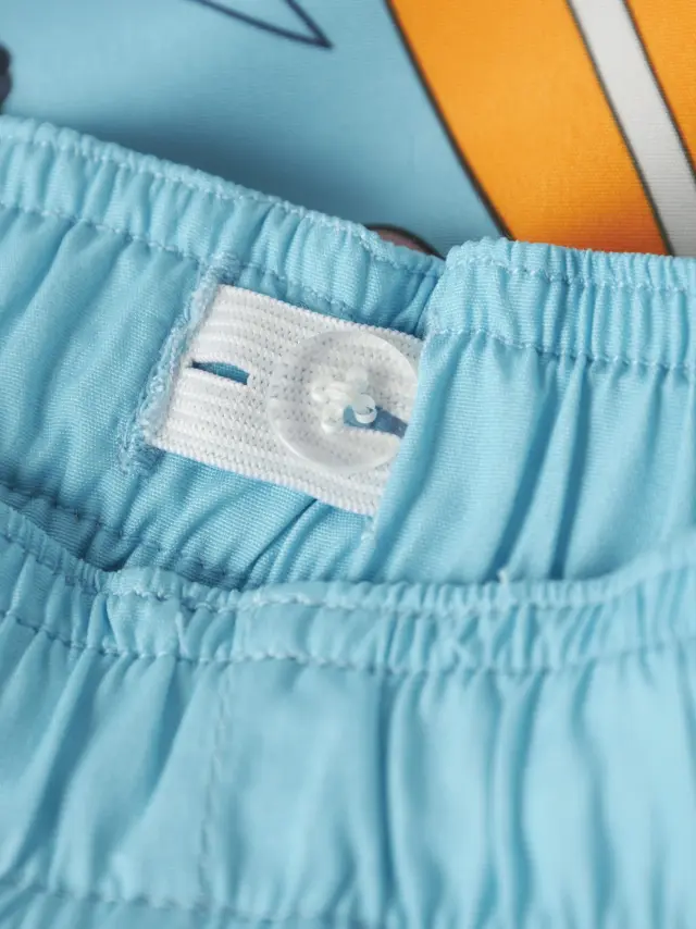 Name It Μαγιό αγορίστικο υφαντό Μπλε NMMMOURITZ STITCH LONG SWIMSHORTS WDI - 13253238 2