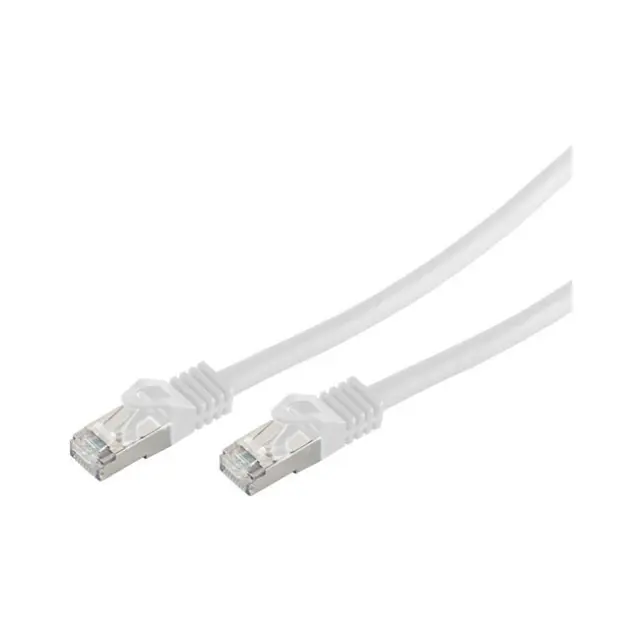 Καλώδιο Δικτύου CAT 7 RJ45 S/FTP PiMF 0,5m White (75511-0.5W)