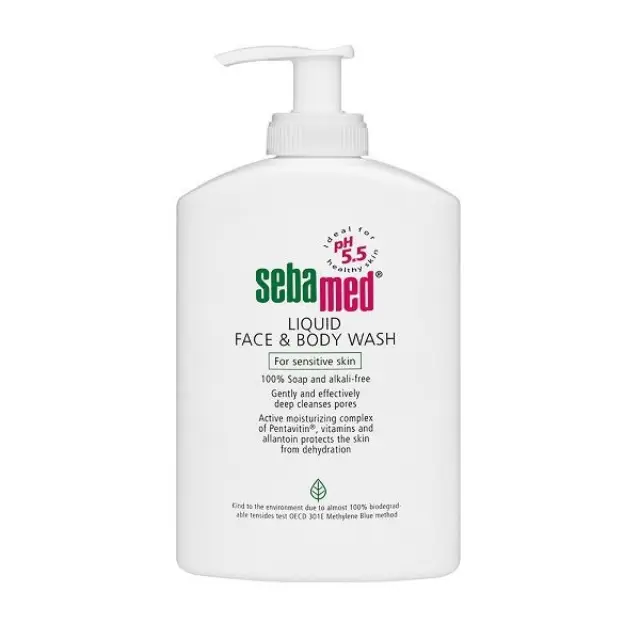 Sebamed Liquid Face + Body Wash Ήπιος Καθαρισμός Προσώπου και Σώματος 1lt