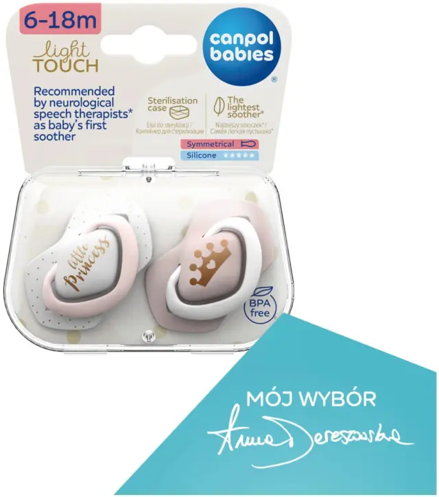 Πιπίλες Σιλικόνης 6-18M 2τμχ Royal Baby Girl 5903407993522 2