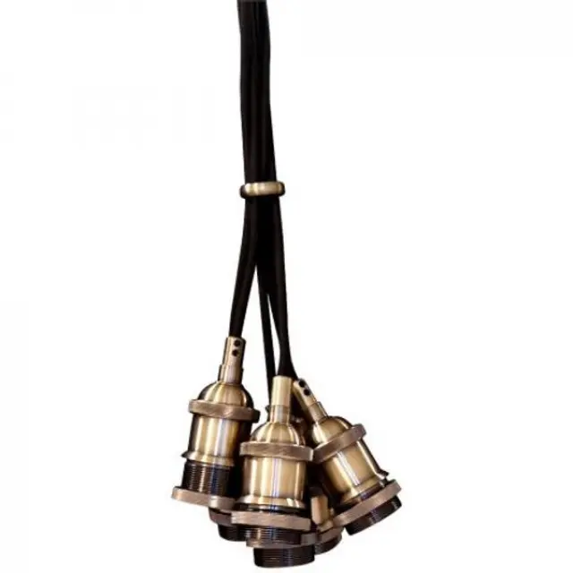 Lamp Holder - E27 - Aluminium - Brass
