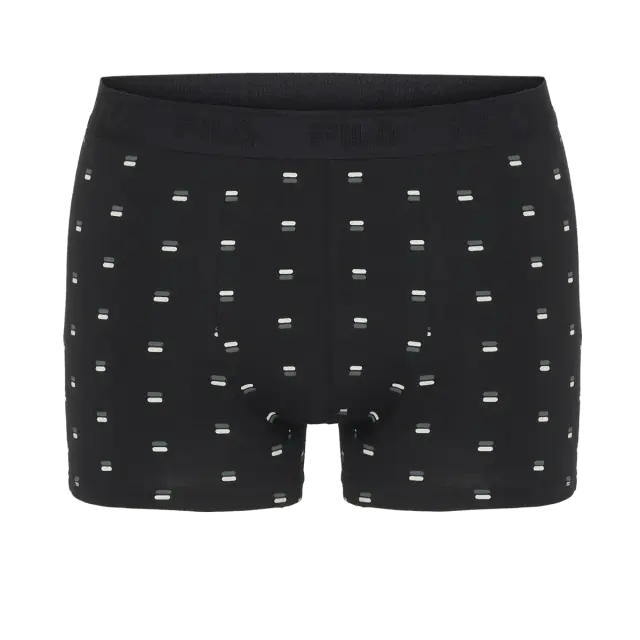 FILA Ανδρικό Boxer Elastic Band - Διπλό Πακέτο, Χρώμα Μαύρο - XL 3