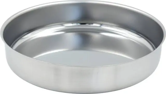 Cook-Shop Ταψί Στρογγυλό Ανοξείδωτο 33cm Ασημί