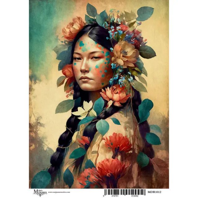 Ριζόχαρτο Maja's Memories, 30x42cm, Indian girl