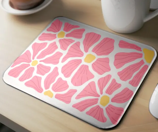 Mousepad ( flowers 70s , design-39 ) Διαστάσεις: 23cm(μήκος) x 20cm (ύψος) 2