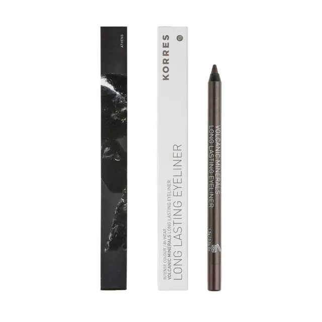 ΚΟΡΡΕΣ Long Lasting Eyeliner Pencil Volcanic Minerals 02 Brown - Καφέ 1.2g