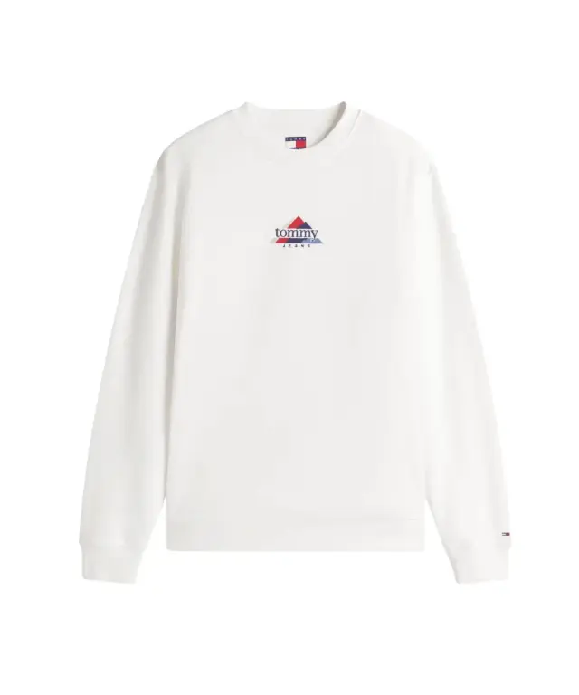 Tommy Hilfiger - Ανδρικό Φούτερ Tjm Entry Dna Play Regular Fit DM0DM22418-YBL Λευκό 2