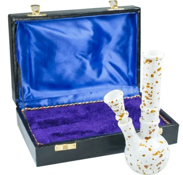 Γυάλινο Glass Bong In Box White Conical - 17cm