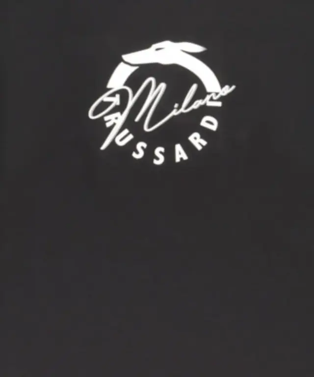 Trussardi Jeans - Ανδρικό Beachwear T-Shirt TRU25MTS01-03BLAC Μαύρο 3
