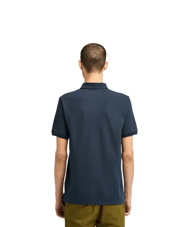 Timberland - Ανδρικό T-shirt Polo Short-Sleeve με Λογότυπο Oyster River TB0A2BRY-Z02 Μπλε Σκούρο - S 3