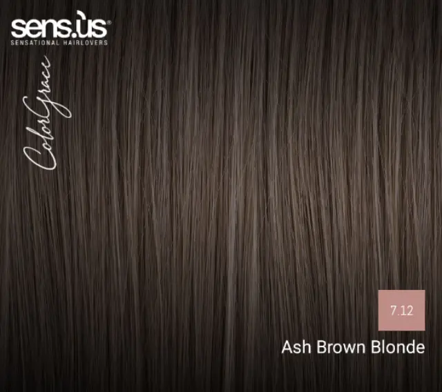 Sensus Color Grace M3K 7.12 Ash Brown Blonde 100ml - (μόνιμη βαφή ξανθό καστανό σαντρέ) 2