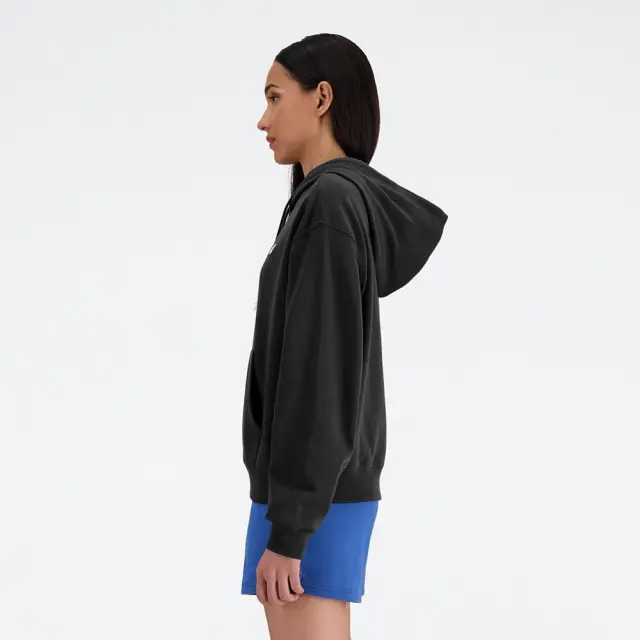 New Balance Essentials French Terry Hoodie (WT41507-Black) - Μαύρο 3