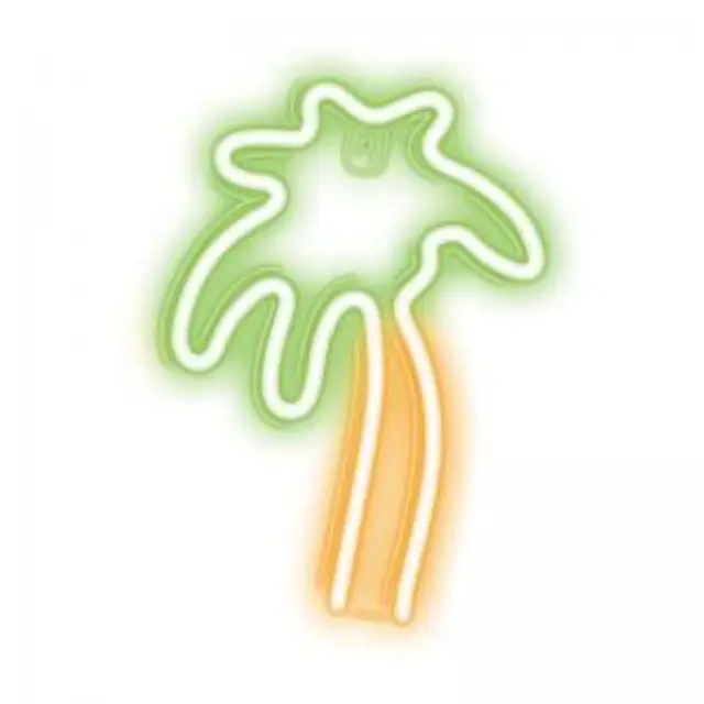 Neon LED Neolia NNE04 PALM (USB & On/Off) Πράσινο - Πορτοκαλί N64450 2
