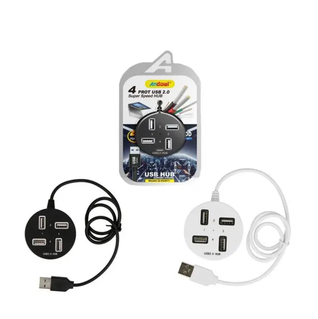 Andowl Q-HU801 USB 2.0 Hub 10 Θυρών με σύνδεση USB-A – USB Hub 075671