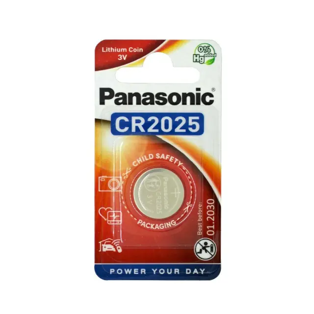 Panasonic CR2025 Lithium 3V Μπαταρία Ρολογιών 1τμχ