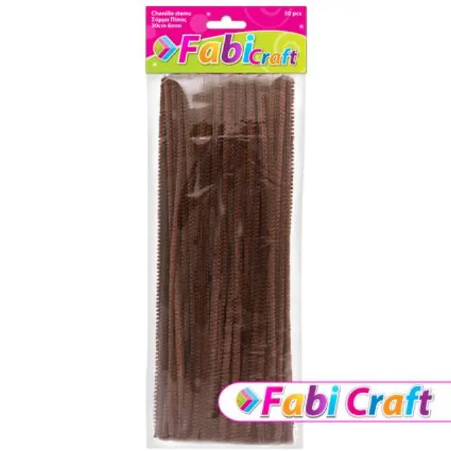 Σύρμα Πίπας Fabi 0.6x30cm 50τεμ Καφέ