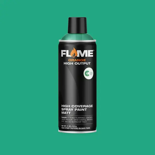 Flame Orange Spray Paint 400ml FO-670 Turquoise Light