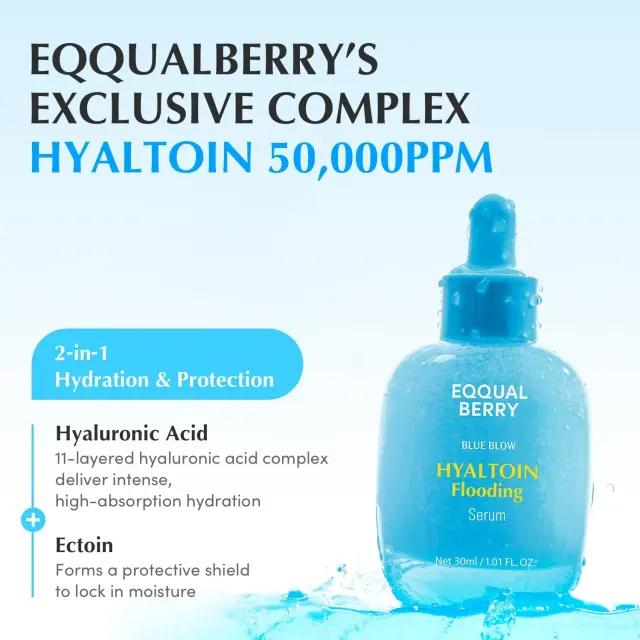 Eqqualberry Hyaltoin Flooding Serum Ορός εντατικής ενυδάτωσης προσώπου 30ml 3