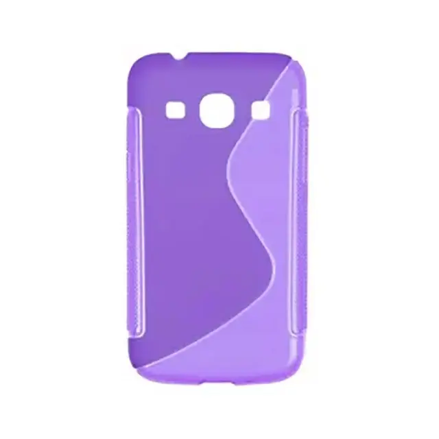 Θήκη Σιλικόνης S-Line Case Για Samsung Galaxy Core Plus Μωβ Διάφανη