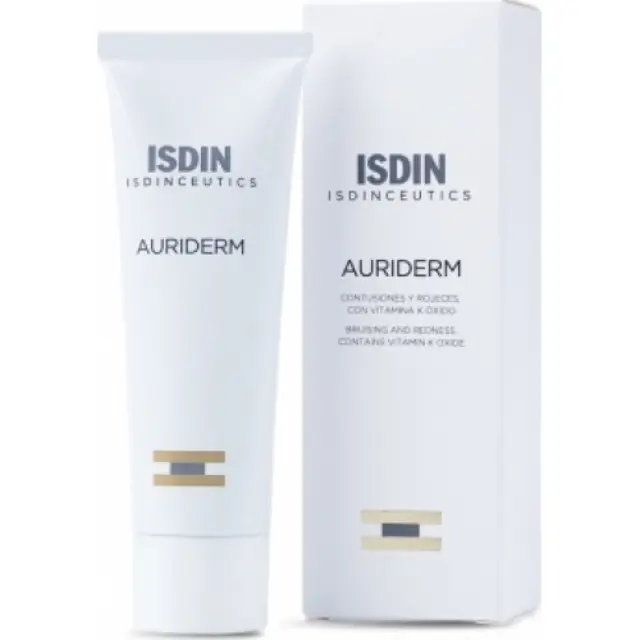Isdin Auriderm with Vitamin K - Κρέμα Τοπικής Φροντίδας για μετά την Επέμβαση, 50ml 2