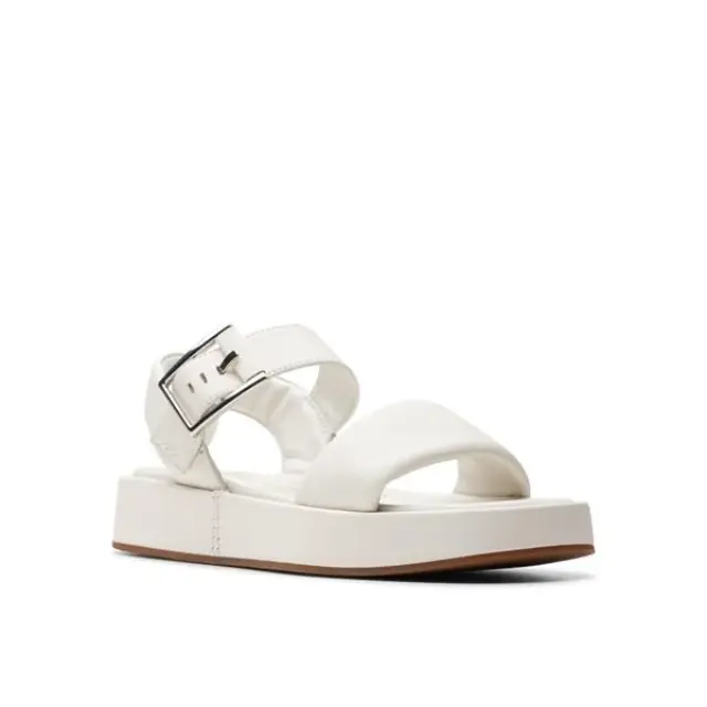 Clarks Alda Strap White White Leather - 40 2