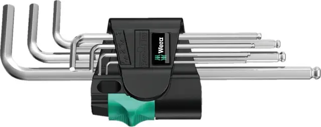 Hex Key Set 950/9 Hex-Plus 1, metric, chrome-plated, 9-Piece